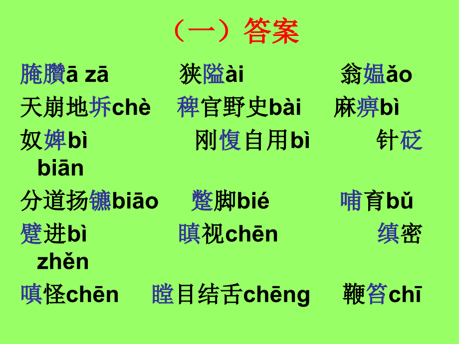 高考语文专题复习课件：必考题型——字音检测_第3页