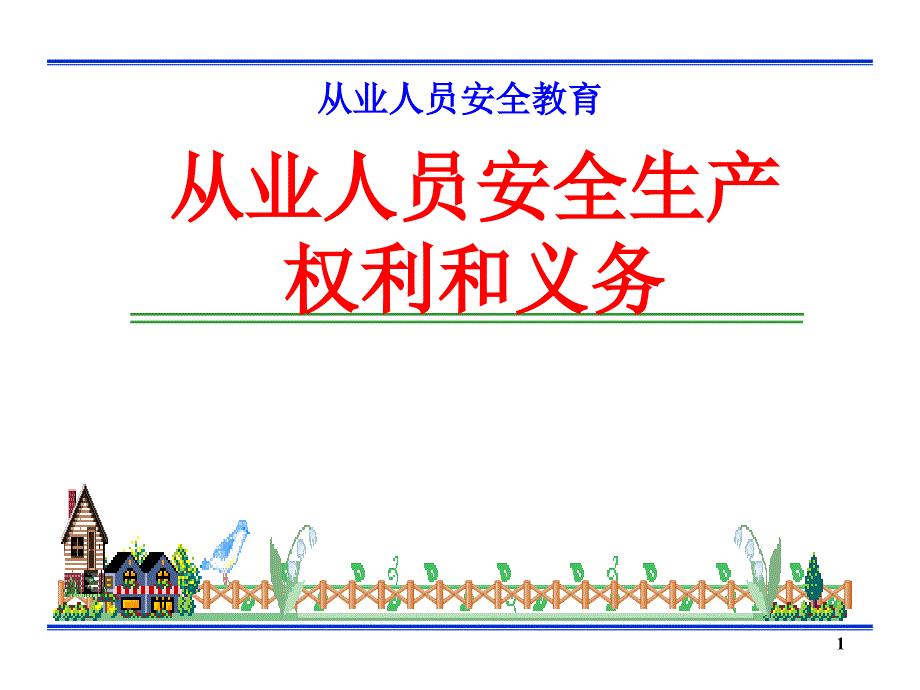 从业人员安全生产的权利和义务ppt课件