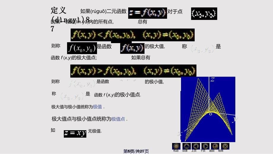 D二元函数的极值实用教案_第5页