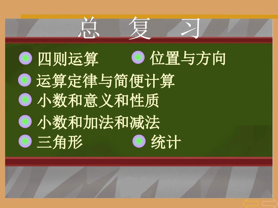 四年级数学下册总复习_第1页