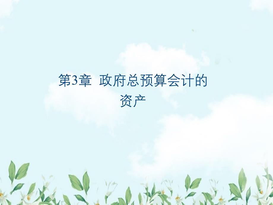财政总预算会计的资产负债的核算_第1页