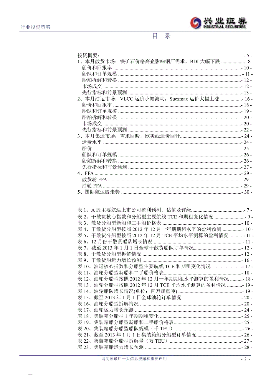 航运行业12月跟踪报告盘强势反弹航运股存在补涨机会130206_第2页