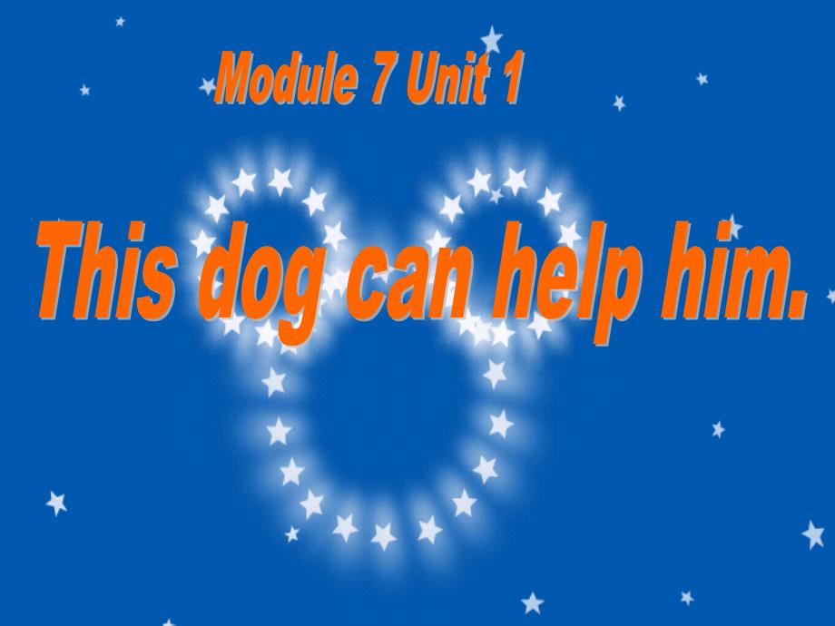 外研版小学英语外研版（一起）五上Module 7《Unit 1 This dog can help him》ppt课件3_第1页