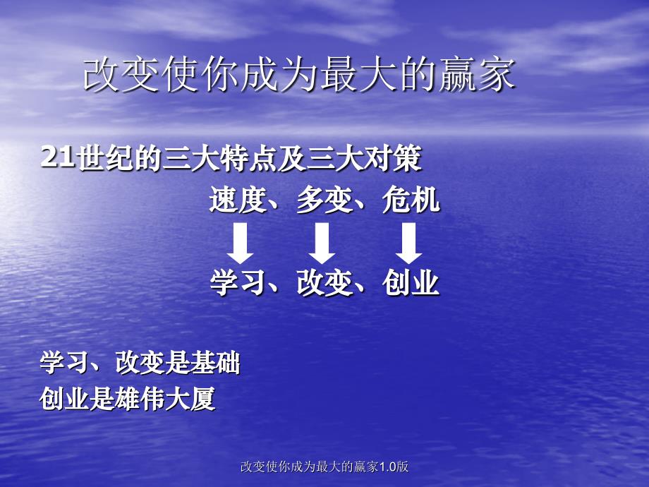 改变使你成为最大的赢家1.0版课件_第3页