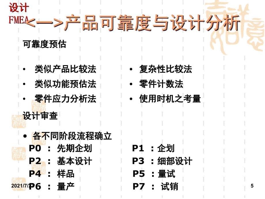 设计FMEA的相关培训PPT课件_第5页