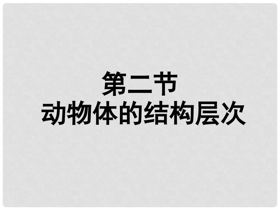 七年级生物上册 2.2.2 动物体的结构层次课件 新人教版_第1页