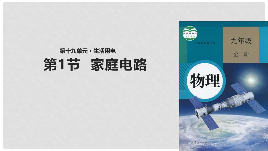 九年级物理全册 19.1《家庭电路》课件 （新版）新人教版_第1页