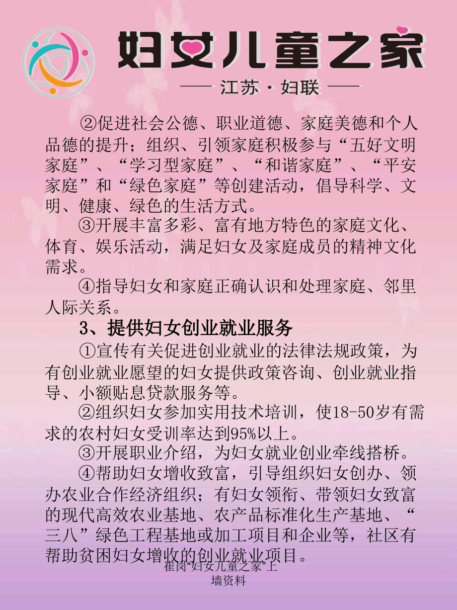 崔岗妇女儿童之家上墙资料课件_第2页