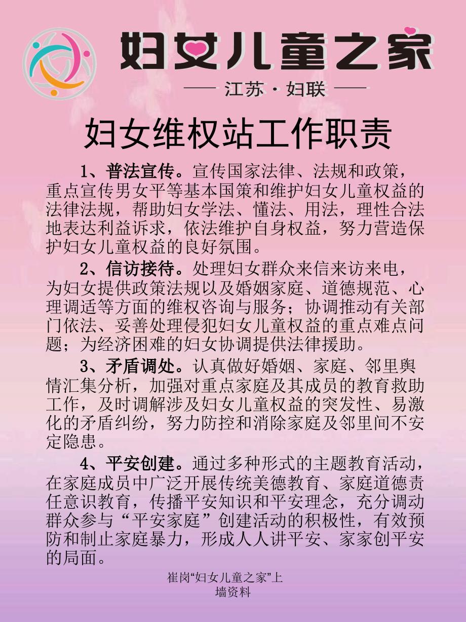 崔岗妇女儿童之家上墙资料课件_第4页