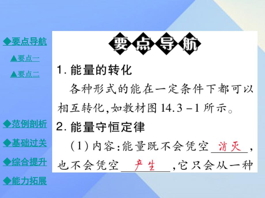 九年级物理全册 14.3 能量的转化和守恒教学课件 （新版）新人教版_第2页