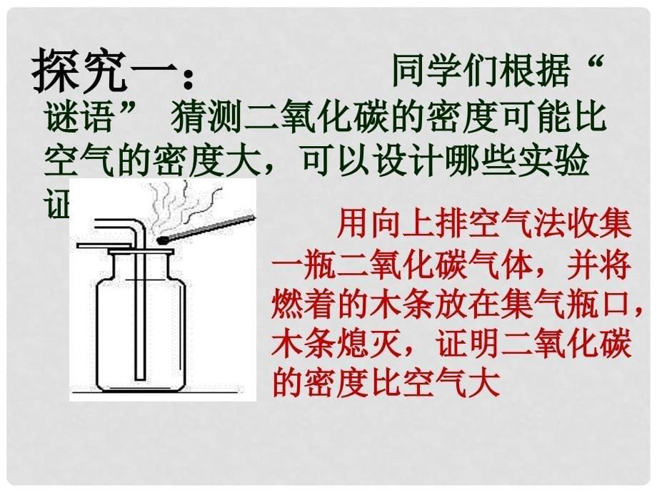 江苏省无锡市东林中学九年级化学上册 二氧化碳的性质教学课件 新人教版_第5页