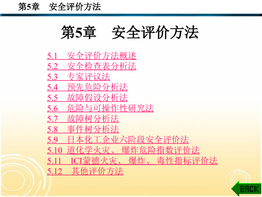 安全技术评价第二版作张乃禄15第5章_第1页