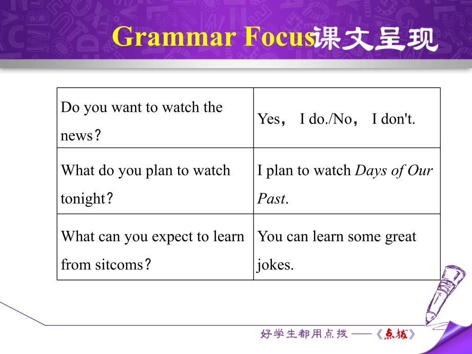 人教八年级上册Unit-5-Do-you-want-to-watch-a-game-showUnit-5--(Grammar-Focus英语课件_第4页