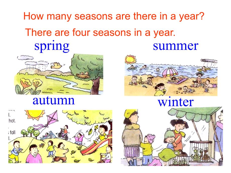 人教新起点英语二下Unit9Seasonslesson50课件_第2页