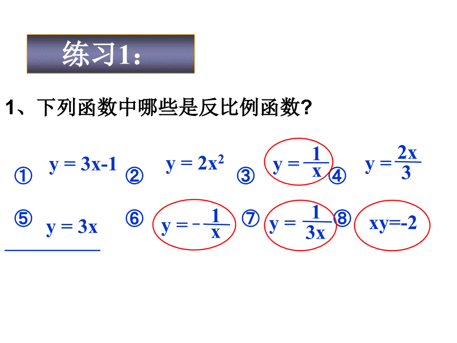 第17章反比例函数复习课件2_第3页