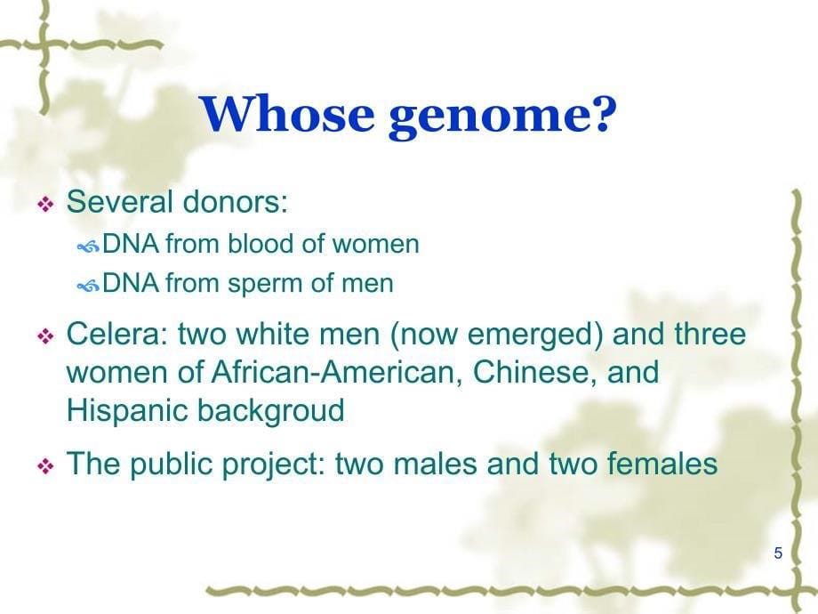 医学遗传学课件：Chapter 3 Human Genomics I_第5页