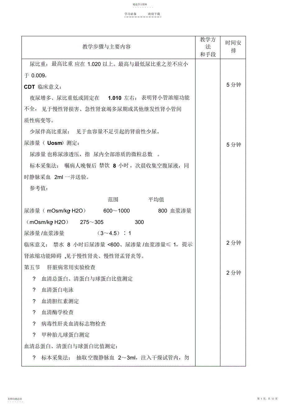 2022年教案实验室检查-肾功能肝脏病常用实验室检查_第4页