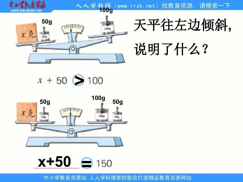 苏教版五下认识方程与等式pt课件_第5页