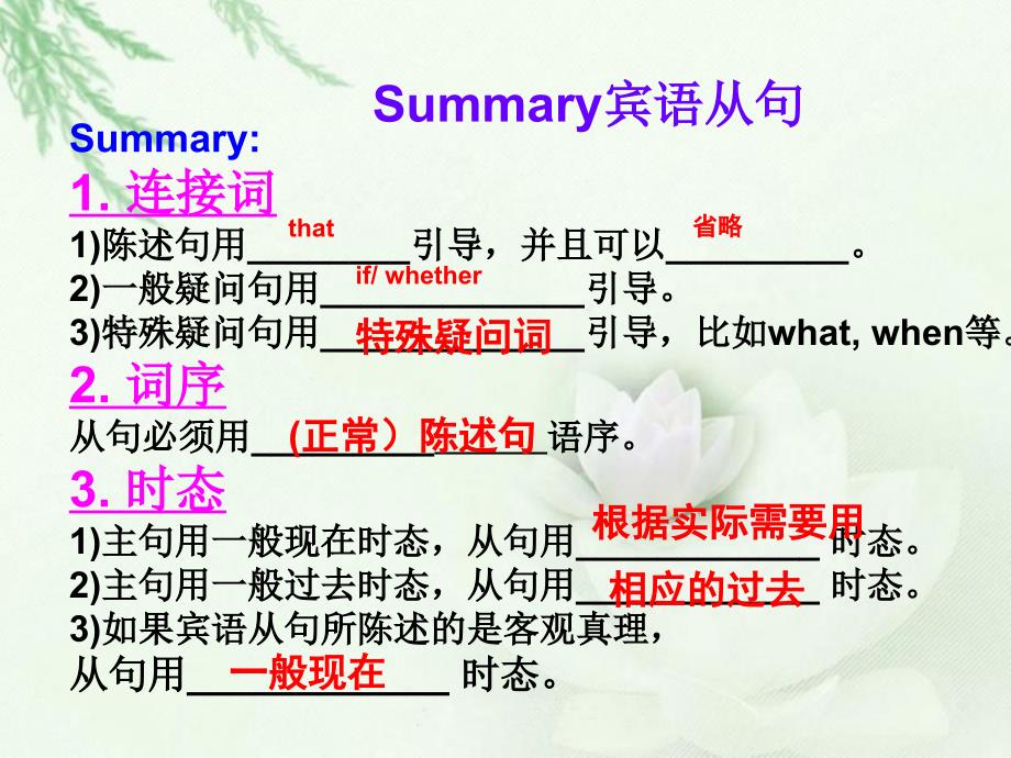 初中三大从句复习ppt课件_第2页