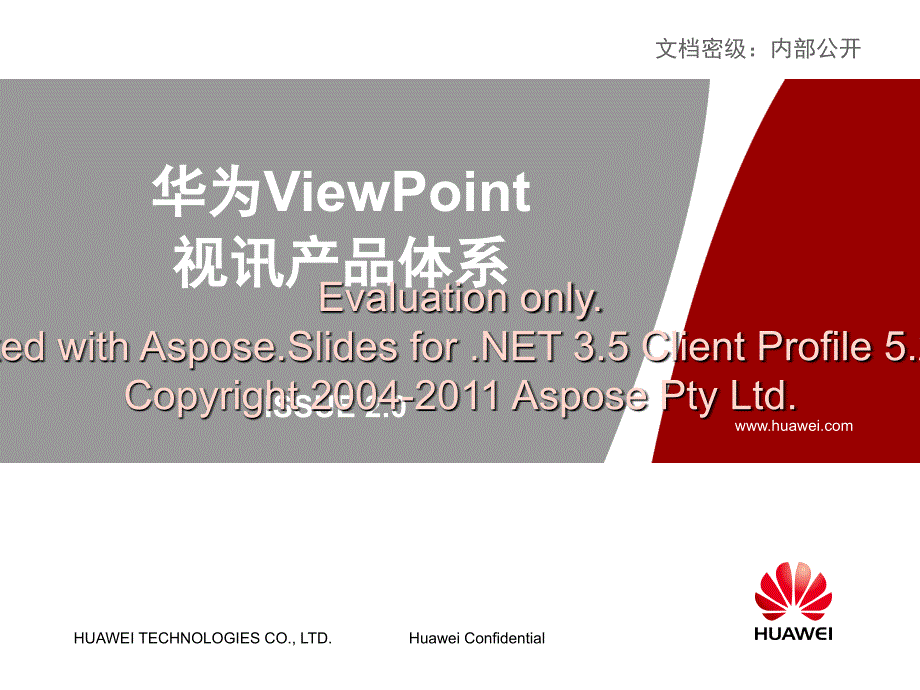 华为ViewPoint视讯产品_第1页