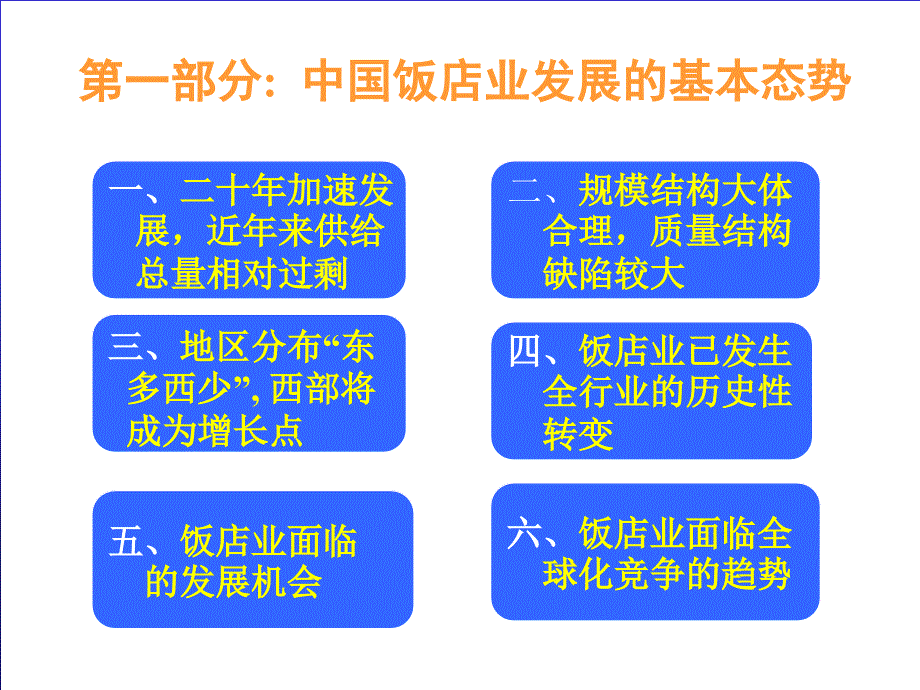 中国饭店行业的发展及其协调管理的战略性思考_第3页