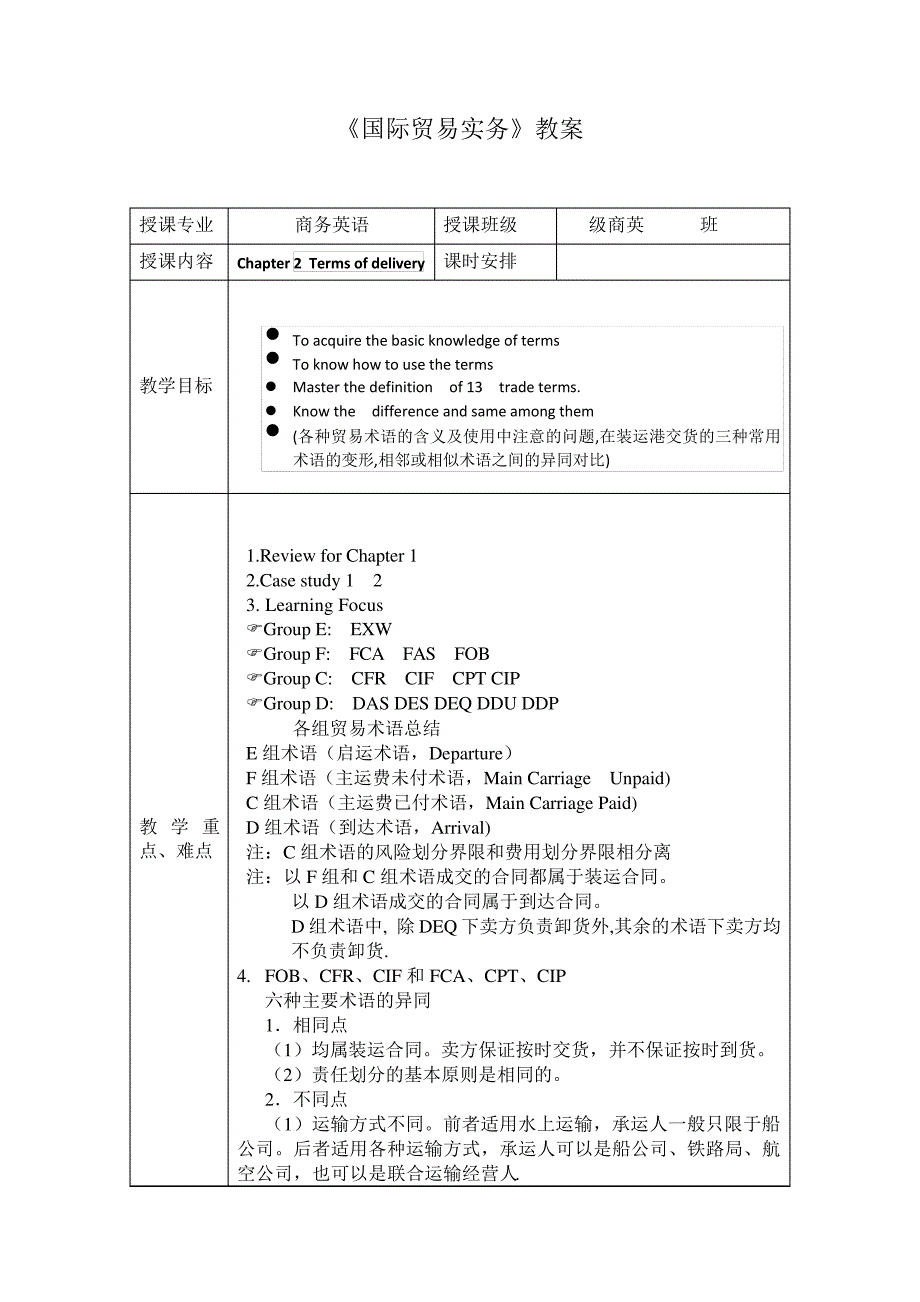 国际贸易实务(英)教案_第4页