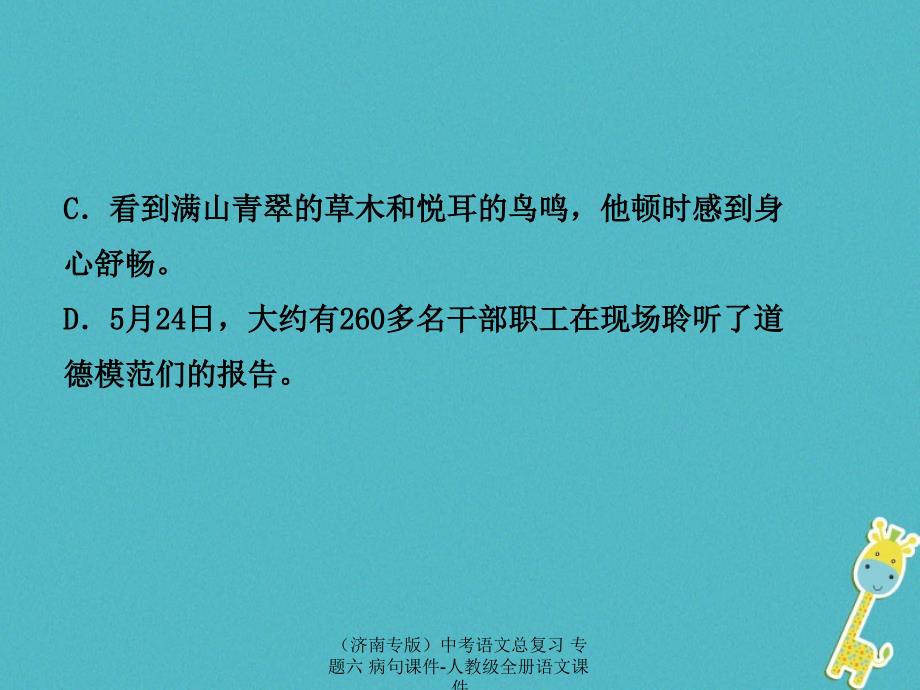 最新中考语文总复习专题六病句课件_第3页