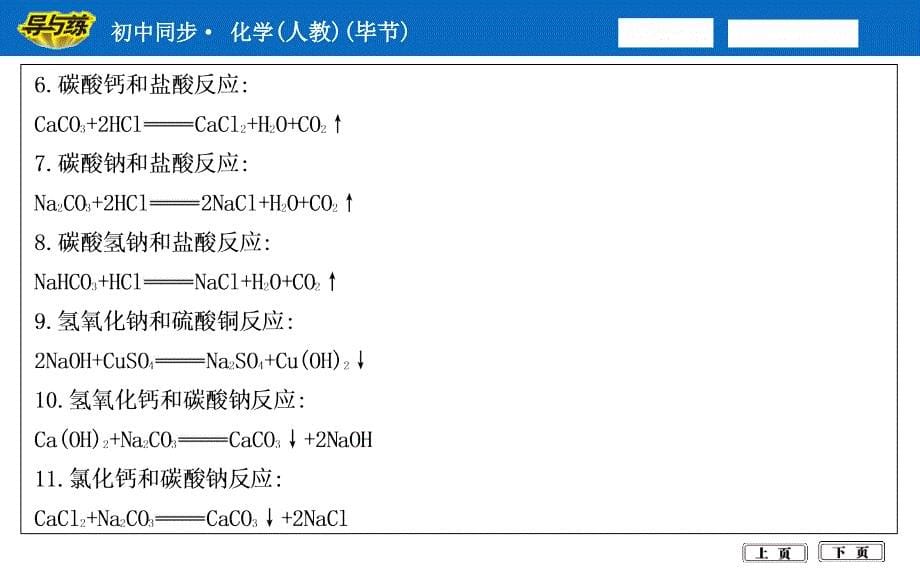 中考化学考前背记化学方程式集锦_第5页