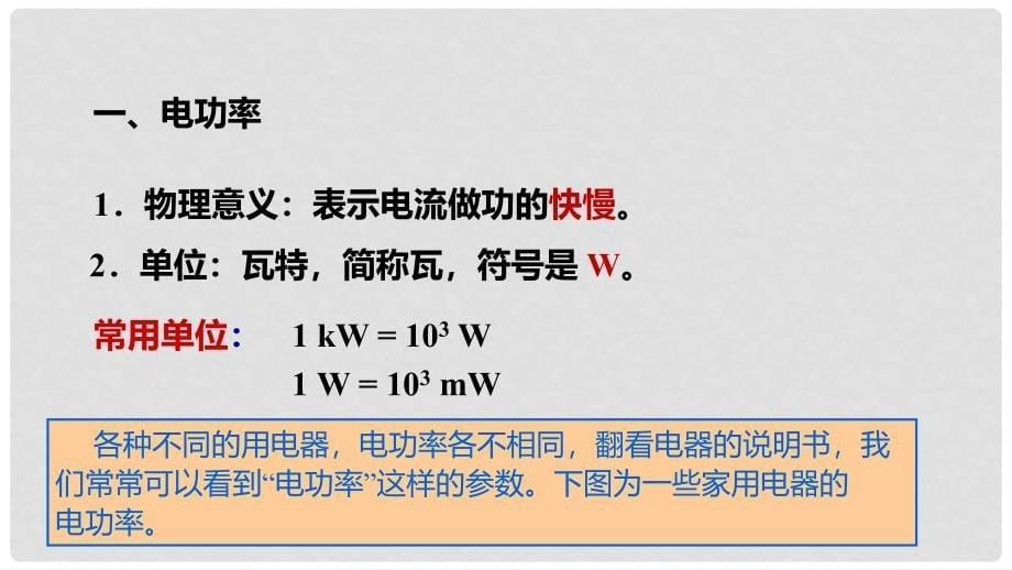 九年级物理全册 18.2《电功率》课件 （新版）新人教版_第5页