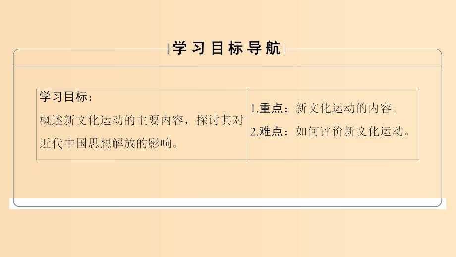 2018年高考历史一轮复习专题32新文化运动课件新人教版必修3 .ppt_第2页