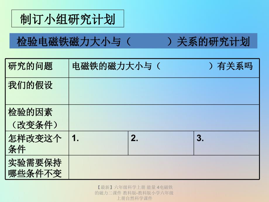 最新六年级科学上册能量4电磁铁的磁力二课件教科版教科版小学六年级上册自然科学课件_第4页