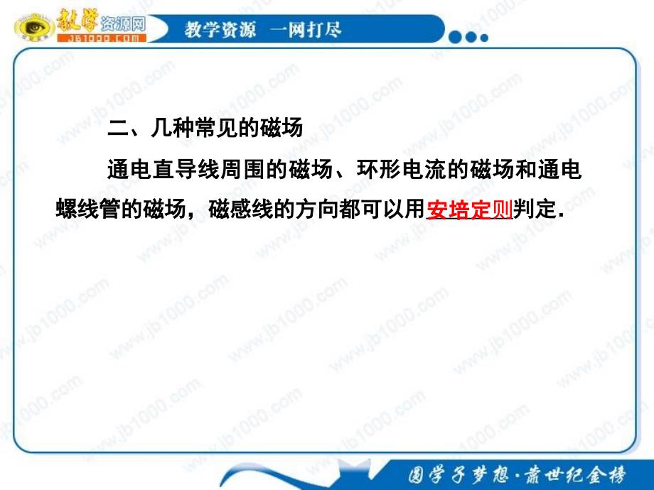 物理33几种常见的磁场基础知识讲解课件新人教版选修31_第4页