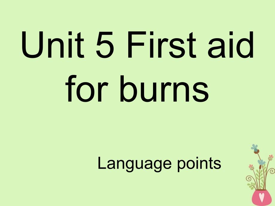 广东省中山市高中英语 Unit 5 First aid language points课件 新人教版必修5_第1页