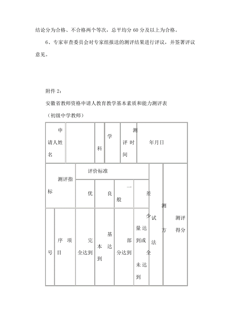 幼儿园教师教育教学基本素质和能力测试标准及办法_第4页