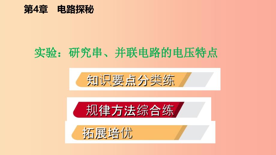 八年级科学上册 第4章 电路探秘 4.5 电压的测量 实验：研究串、并联电路的电压特点练习课件 浙教版.ppt_第2页