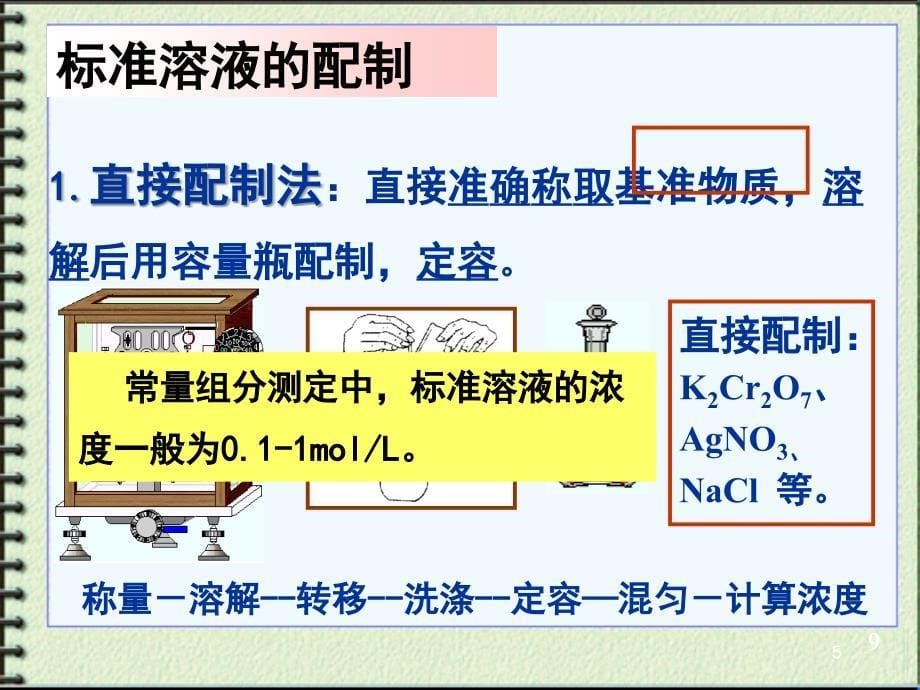 标准溶液的配制方法课堂PPT_第5页