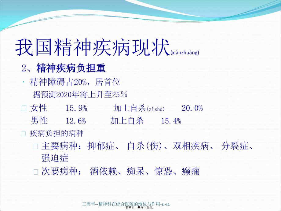 王高华--精神科在综合医院的地位与作用-11-12课件_第4页