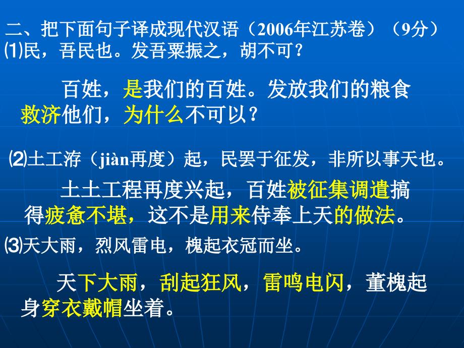 高三语文复习课件：文言文翻译的常见方法_第4页