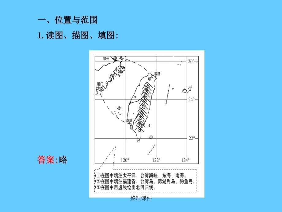 湘教版八级地理下册82台湾省的地理环境与经济发展_第5页