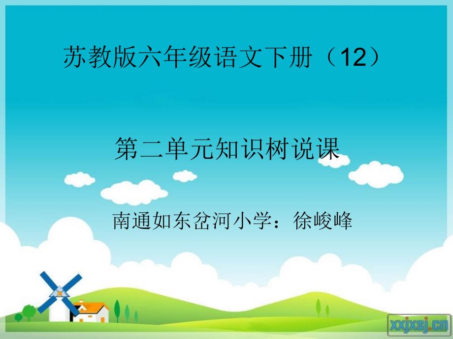 苏教版六年级语文下册12册第二单元知识树_第1页