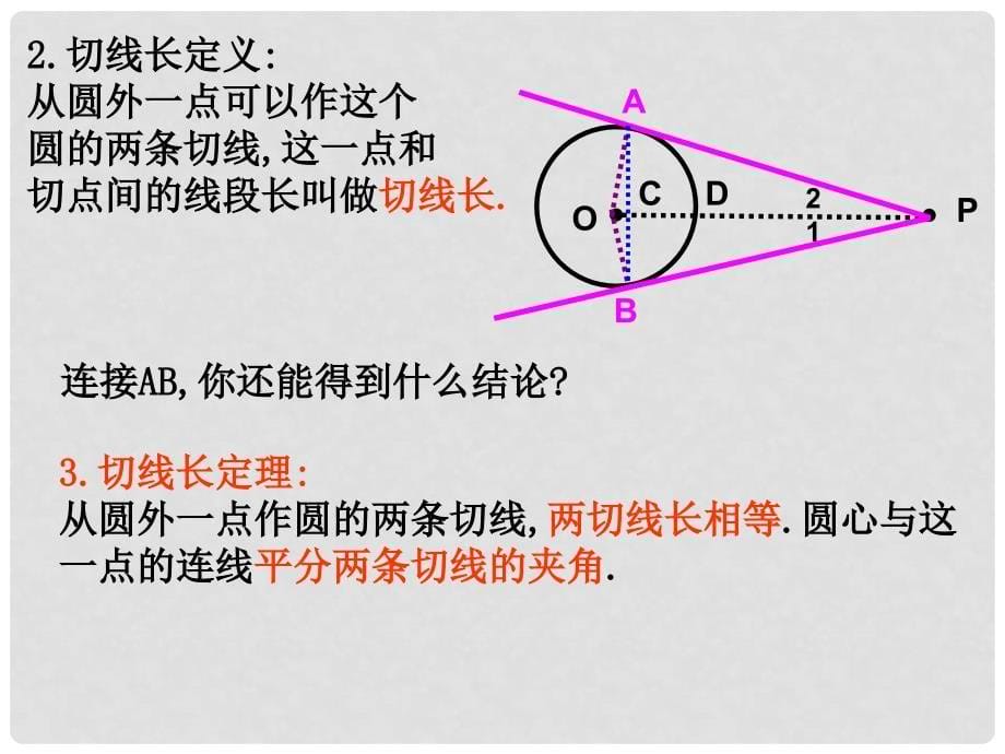 九年级数学下册 24.4.4《切线长定理》课件 （新版）沪科版_第5页