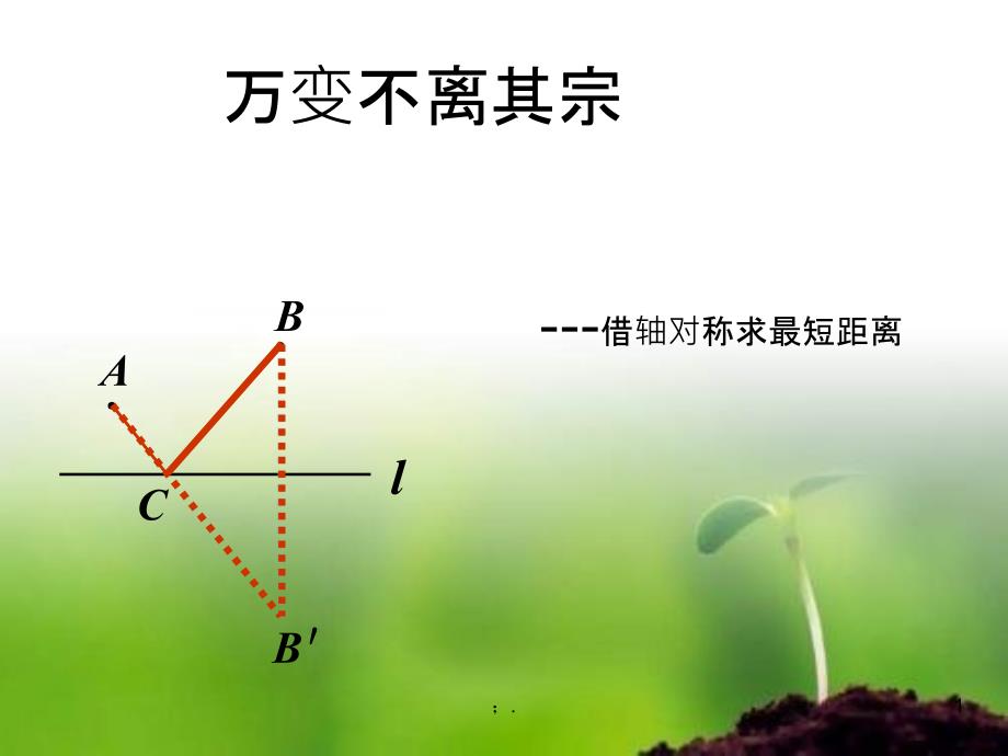 借对称求最短距离ppt课件_第1页