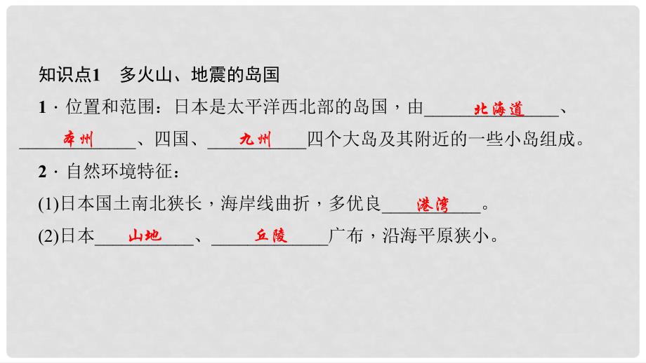 七年级地理下册 7.1日本课件 （新版）新人教版_第3页