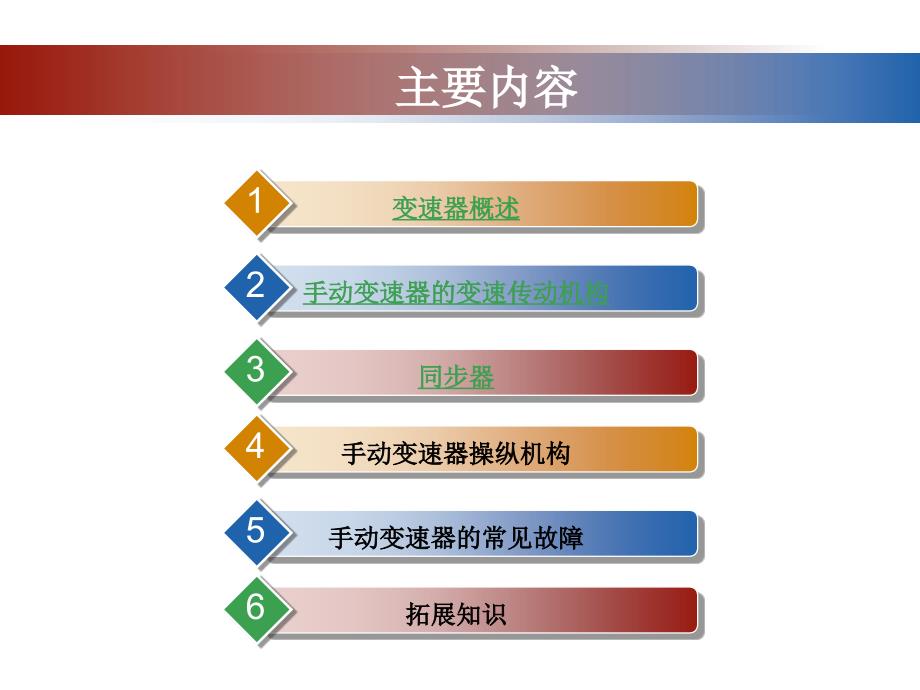 学习任务3手动变速器检修课件_第2页