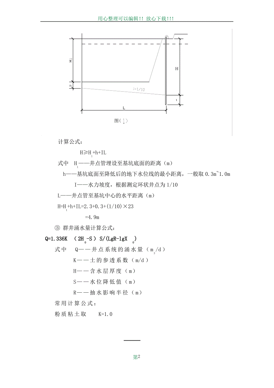 井点降水专项施工方案60690_第2页