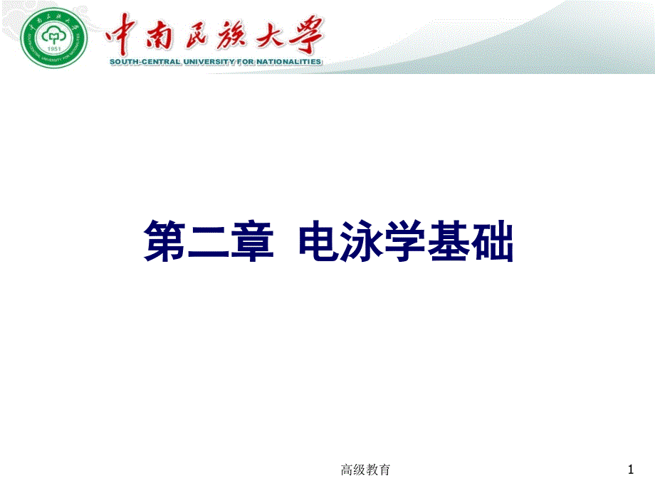 第二章电泳学基础高等教学_第1页