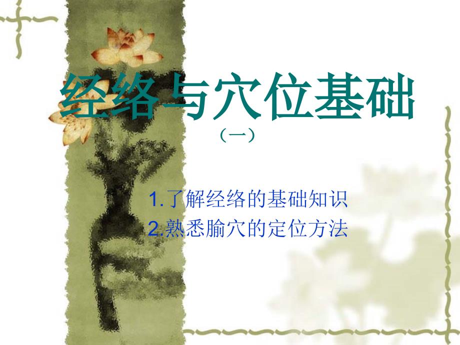 经络与穴位基础广州中医药大学.ppt_第1页