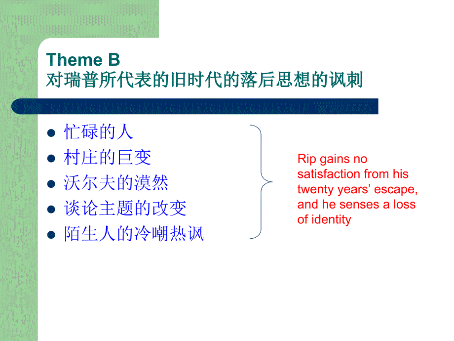 RipVanWinkle主题分析.ppt_第3页