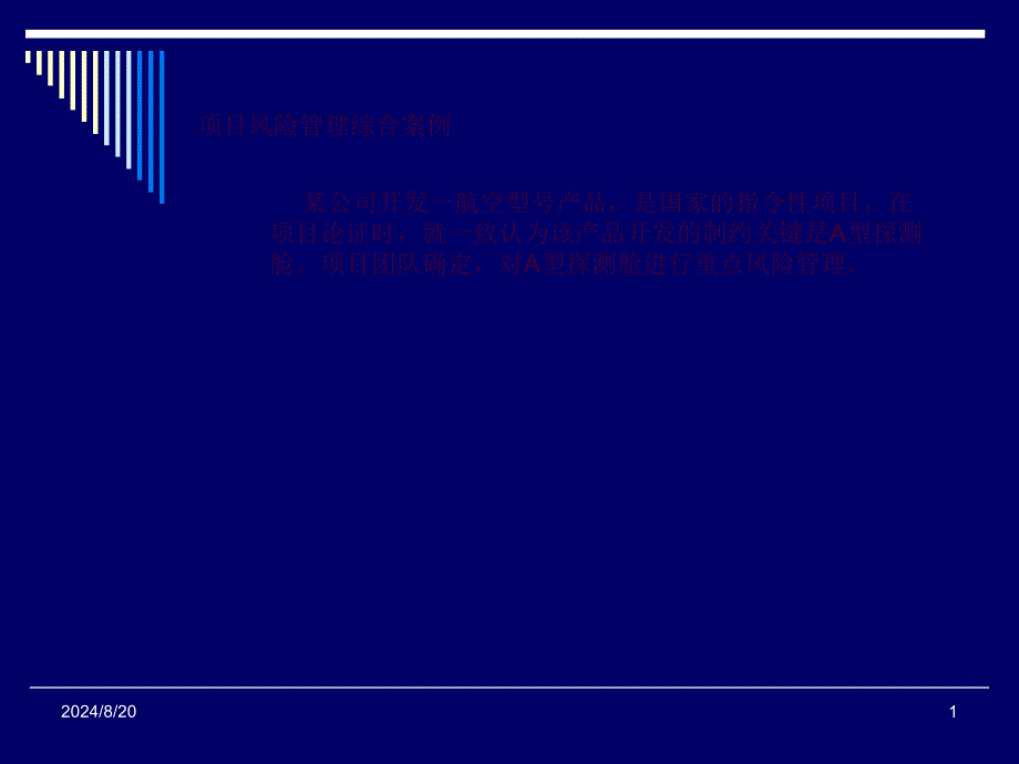 风险管理案例ppt课件_第1页