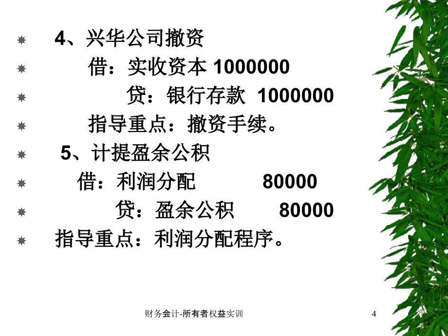 财务会计所有者权益实训课件_第4页